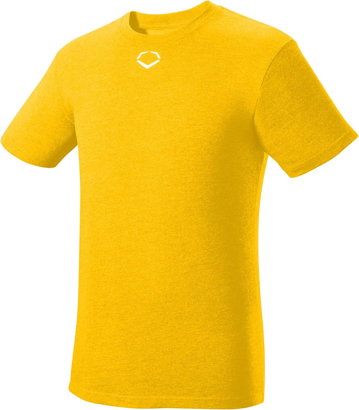 EvoShield Men's Adult Heather Short Sleeve Tee | Baseball/Softball | Light Gold | 2XL - XX-Large