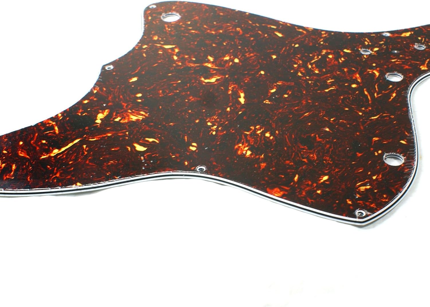 (E70) Custom Vintage Guitar Pickguard For Harmony H19 Silhouette,Dark Tortoise