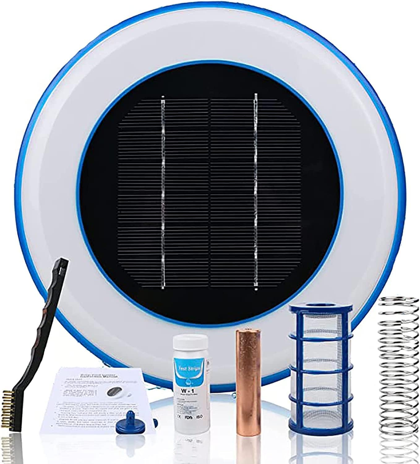 Solarny jonizator basenowy – zasilany energią słoneczną środek czyszczący do basenów i spa, skuteczny oczyszczacz wody i sprzęt do czyszczenia fontann