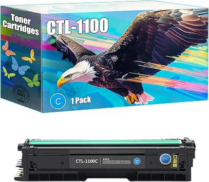CTL-1100 Toner Cartridges Compatible for Pantum CP1100 CP1100DW CM1100DN CM1100DW CM1100ADN CM1100ADW Printers, High Yield 2000 Pages, Bright Colors Clear Printing 1 Pack Cyan