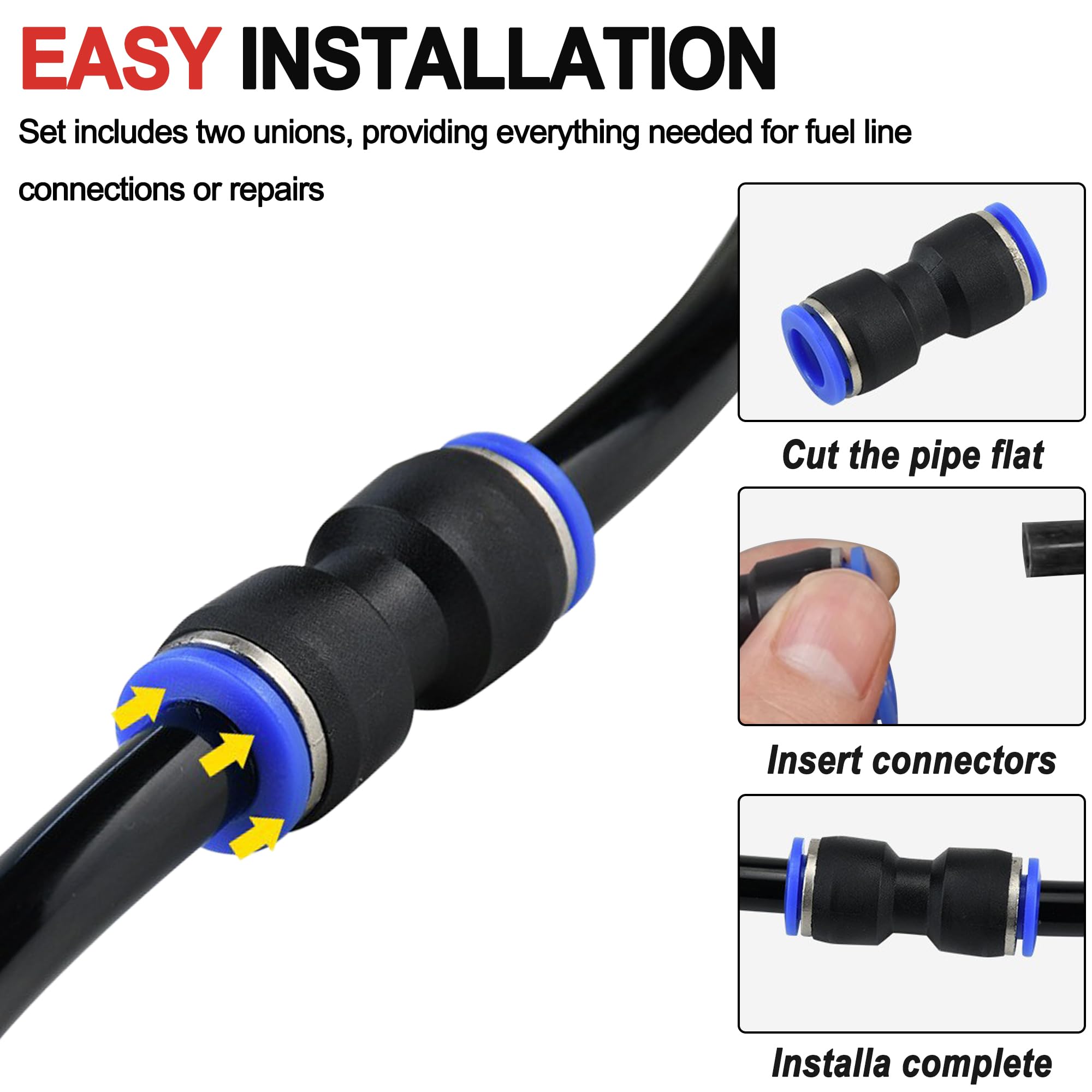 FUELLINE REP KIT5/16UNION Dorman 800 012 Nylon Fuel Line Union 並行輸入品 Dorman 800-057 5⁄16 In. Quick Connector, Straight w -