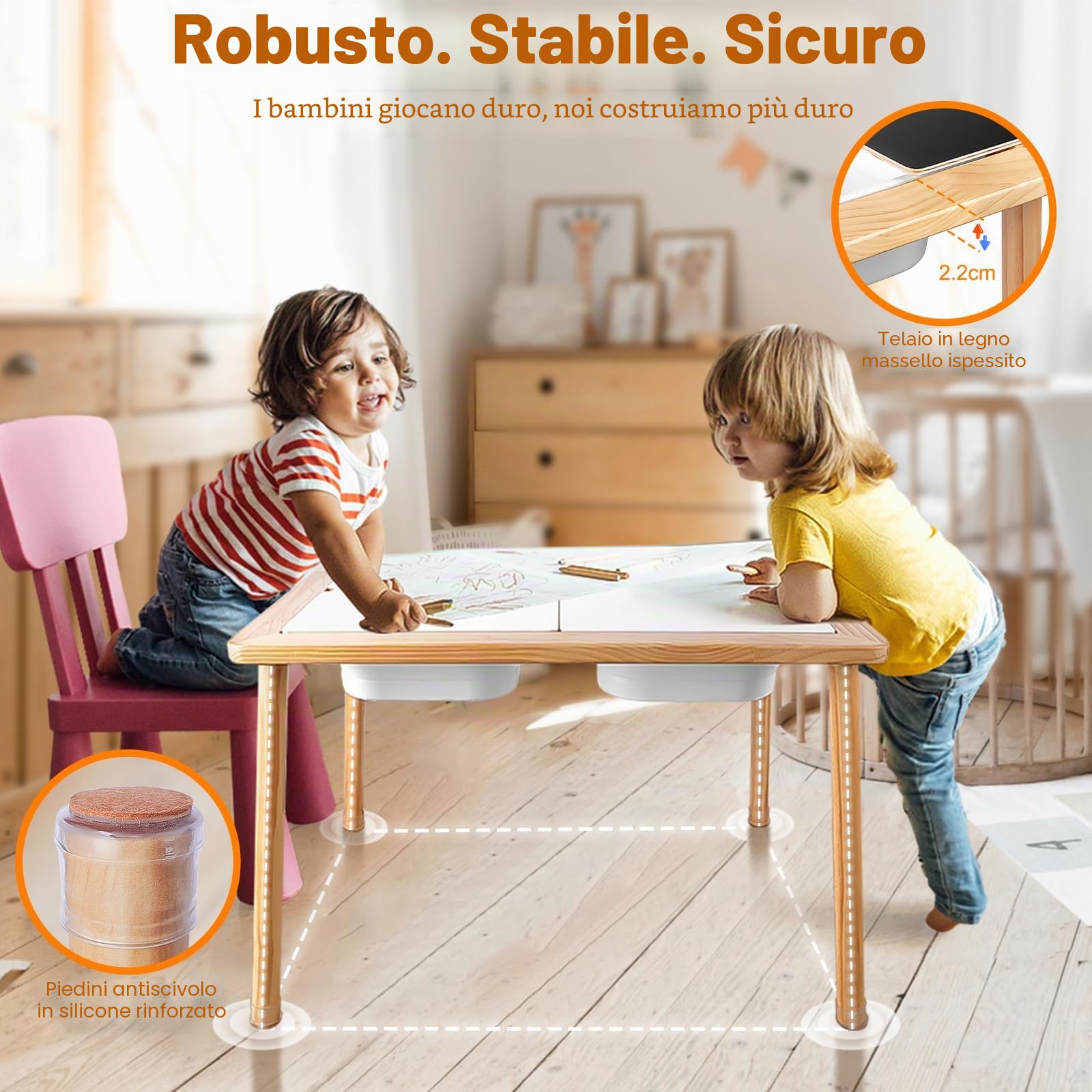 Terramus Tavolo sensoriale per bambino, tavolo da gioco d'acqua e attività dai 3 anni in su