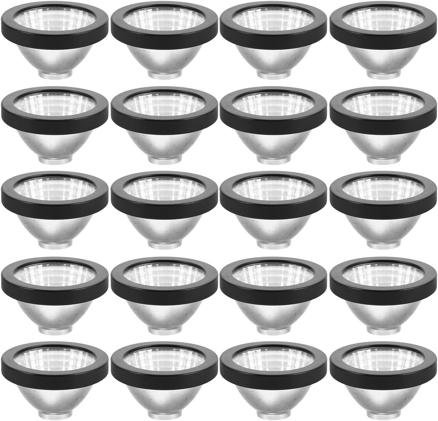 50pcs Solar Powered Animal Eye LED Spotlight Plastic Guard Lampshade
