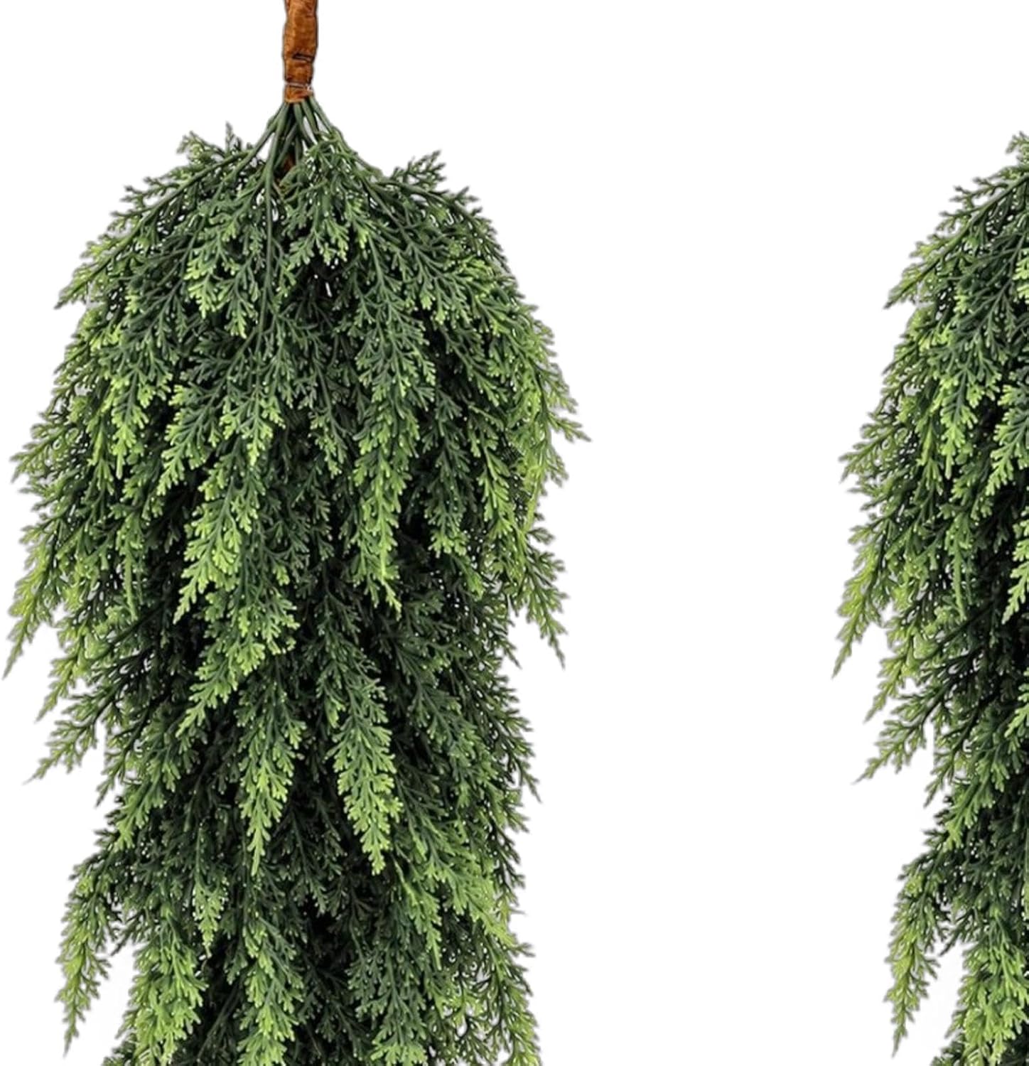 Artificial Christmas Teardrop Swag - 2-Piece Outdoor Green Festival Garland