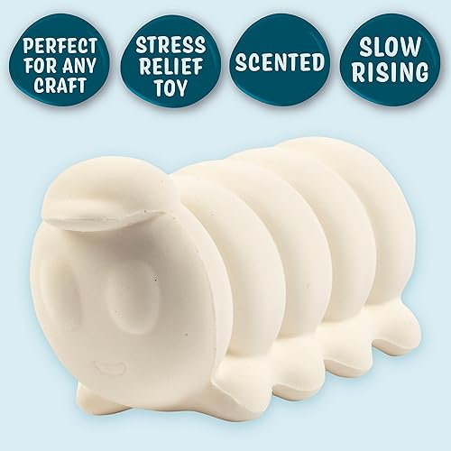 Miniatura 8 de Juguetes esponjosos con diseño de critters jumbo (8 temas únicos de jardín con 12 pinturas de tela), paquete económico, juguetes esponjosos