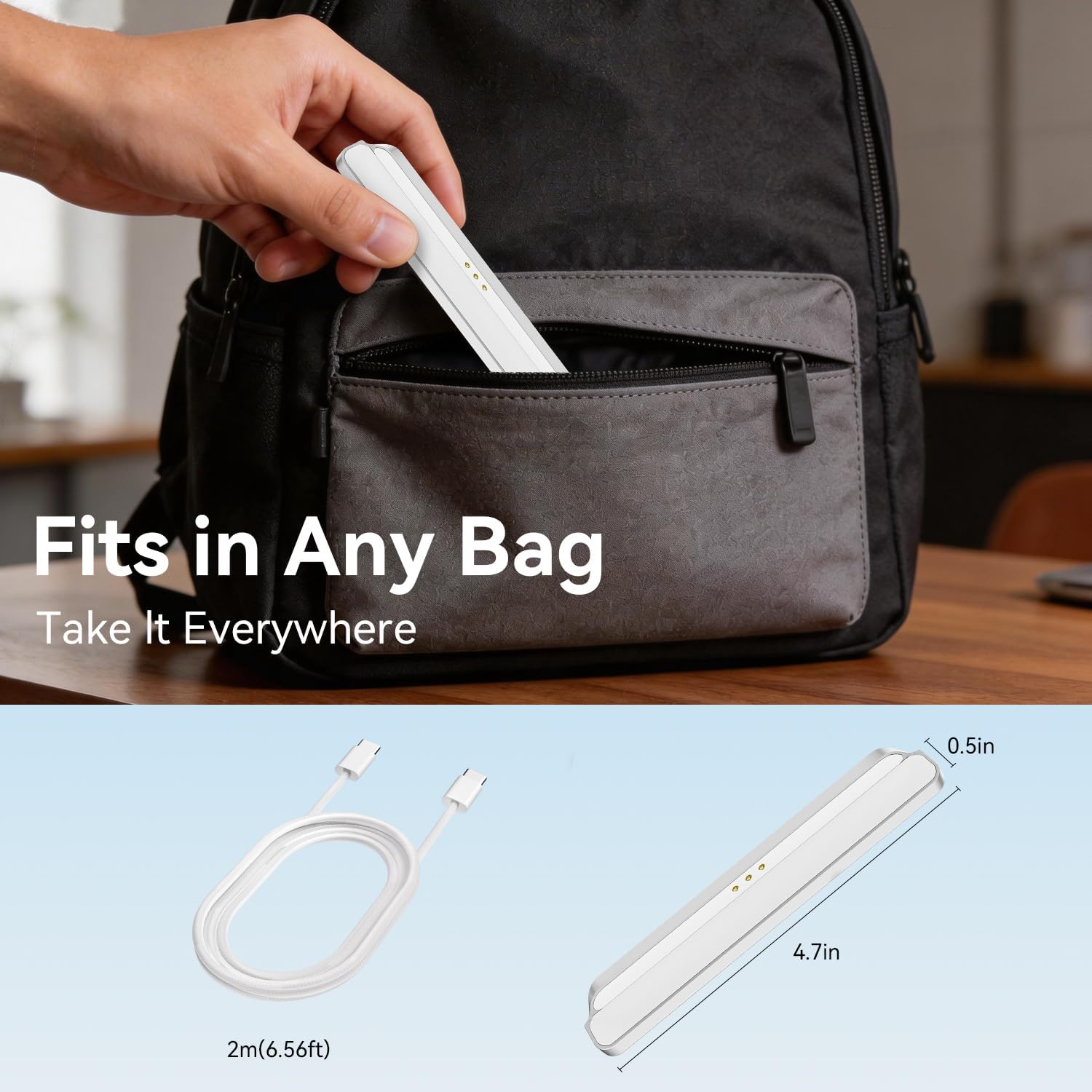 Magnetic Wireless Charger for iPad 10th Gen, 27W Fast Charging Smart Connector Charger, Aluminum Alloy Wireless Charging Pad with 6.56ft USB-C Cord Cable