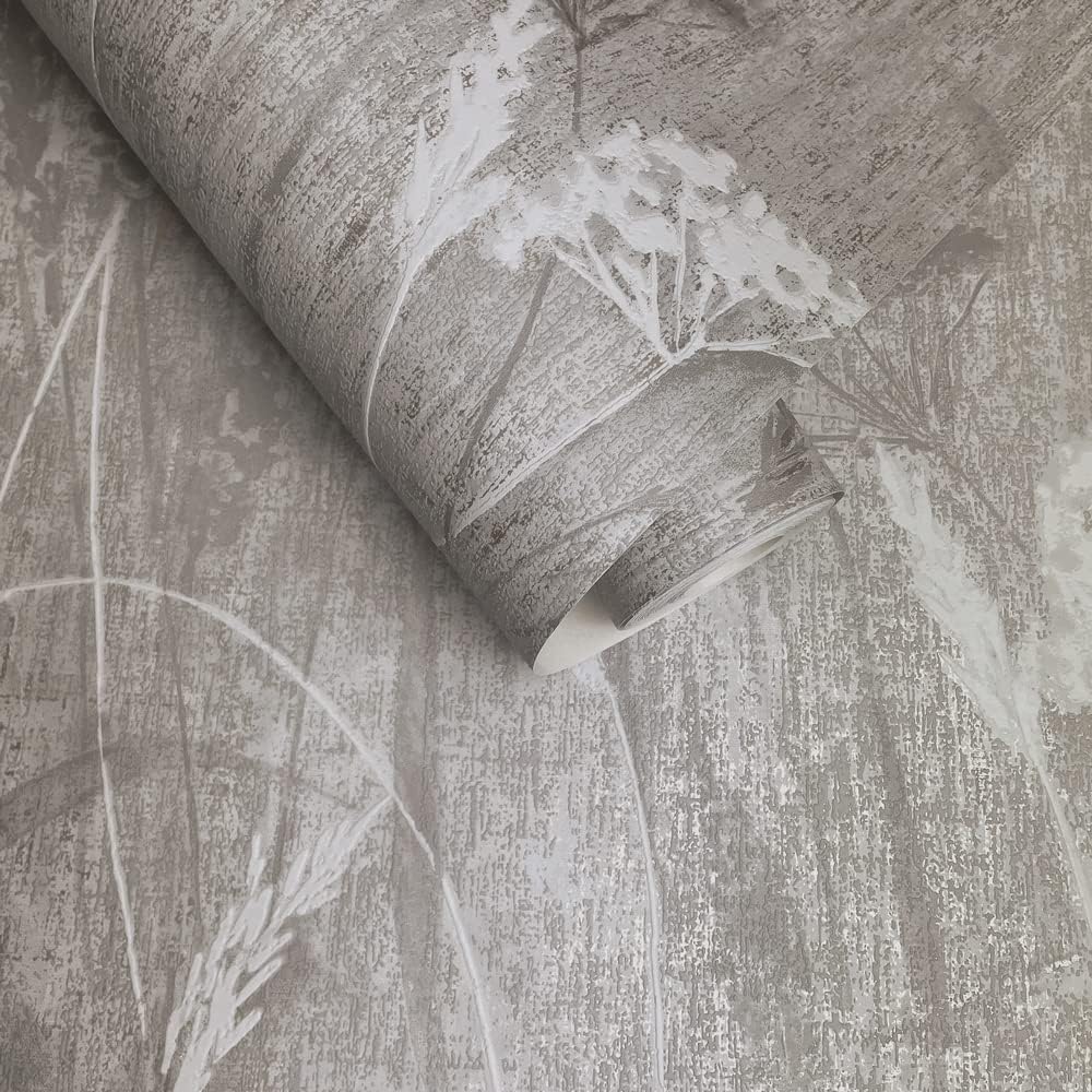 Pappus Textured Wallpaper Grey Holden 75991
