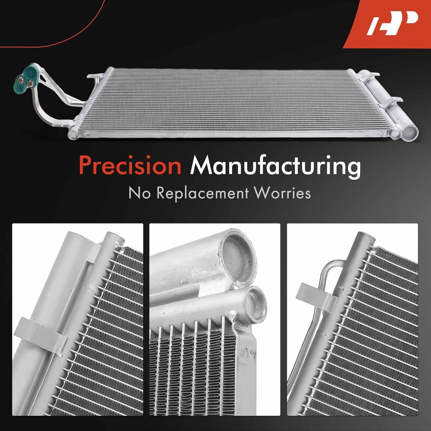 A-Premium Air Conditioning A/C Condenser Compatible with Hyundai Elantra 2011-2013 & Kia Forte Koup 2013-2013, Replace# 976063X000