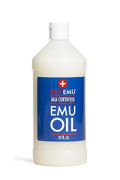 Pro Emu OIL 32 oz All Natural Emu Oil - AEA Certified - Made In USA Best All Natural Oil for Face, Skin, Hair and Nails.