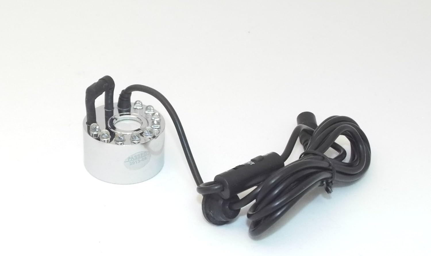 1 DISC FOGGER/MIST MAKER with 9 RBG Multi-Color Programmable LEDs Includes Controller and Transformer - Great for Halloween, Parties and Humidifying