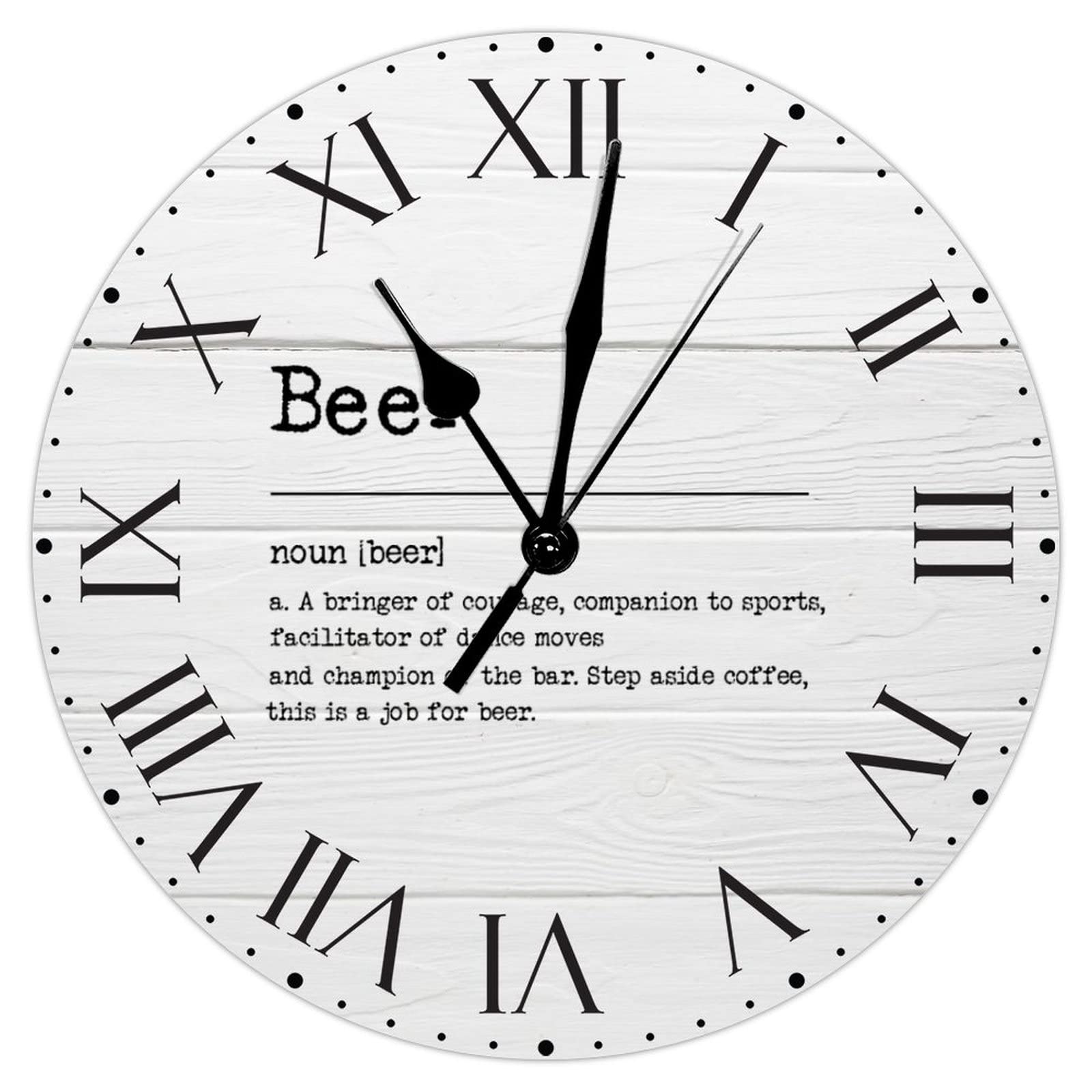 Grande horloge murale design pour chambre et bureau silencieux