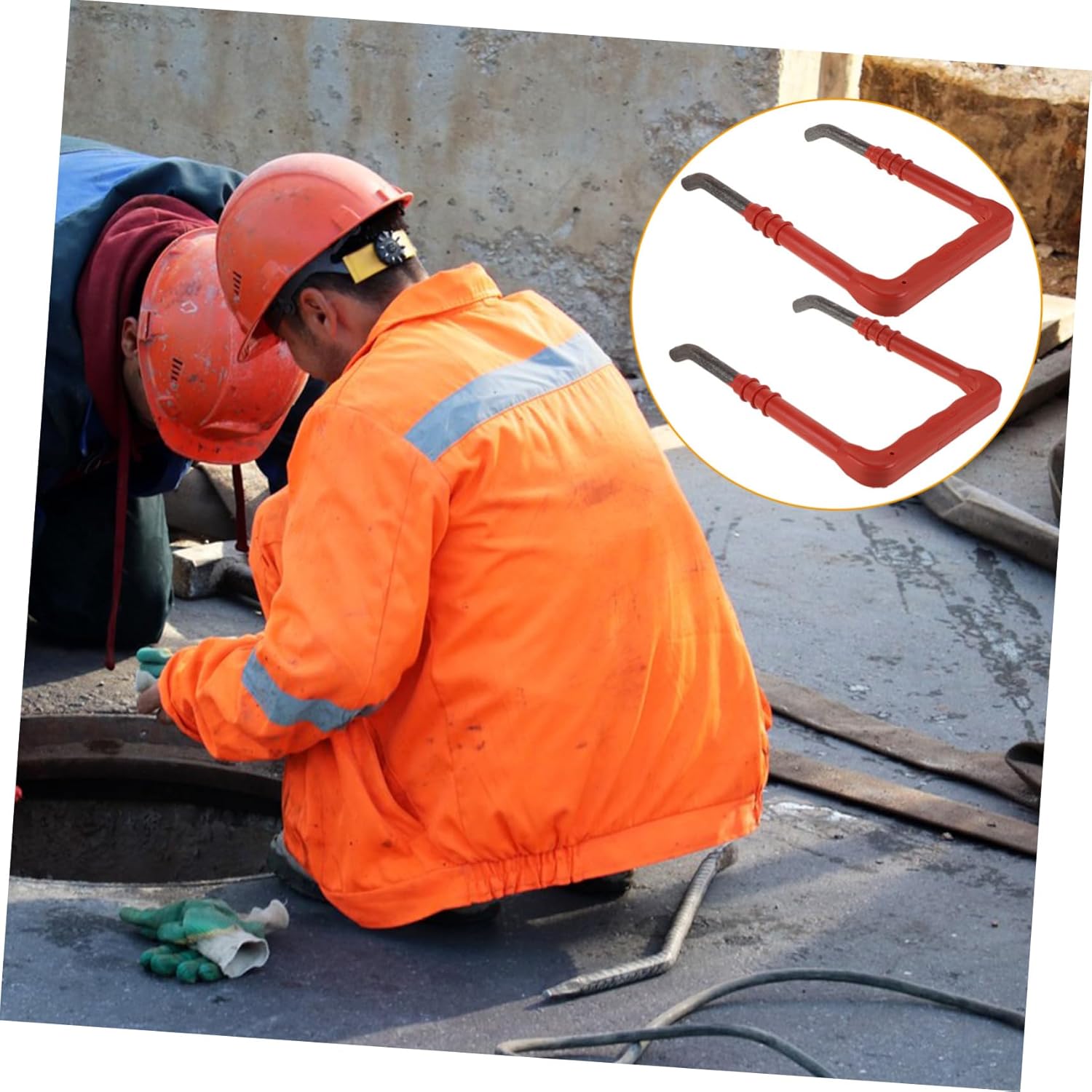 2pcs Sturdy Ladder for Climbing Heavy Duty Step Ladder for Outdoor Use Wells and Towers Versatile Design for Manholes and Water Pools and Easy to Use