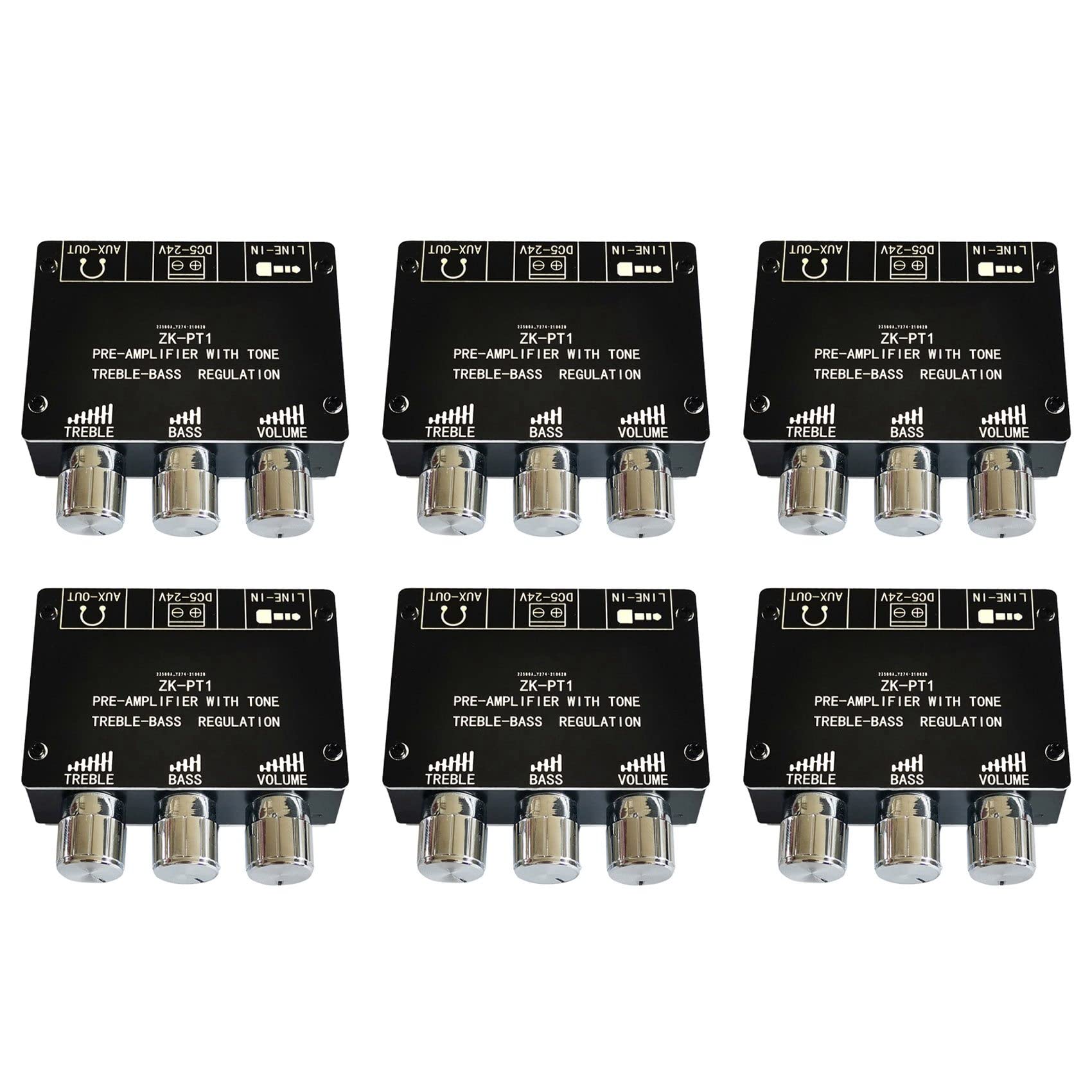 6X Carte de Décodeur Bluetooth 5.0 Carte D'Amplificateur de Pré-Module Stéréo à Faible Bruit à Double Canal -PT1