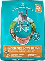Vista 1 de Purina ONE Alimento seco natural para gatos mezcla tierna con pollo real bolsa de 22 libras