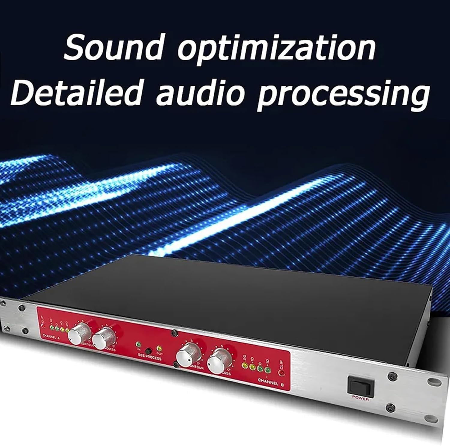 Procesador de audio, excitador de sonido, multiefecto de reverberación digital con ajuste de agudos/graves, para karaoke, escenario, rendimiento