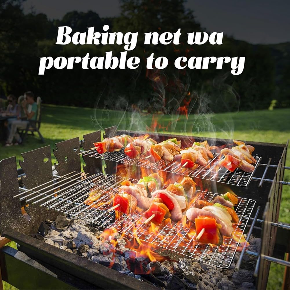 Griglie usa e getta, 10 pezzi di ricambio per griglia da forno, accessori per barbecue per griglie per affumicatori all'aperto, 30 x 40 cm