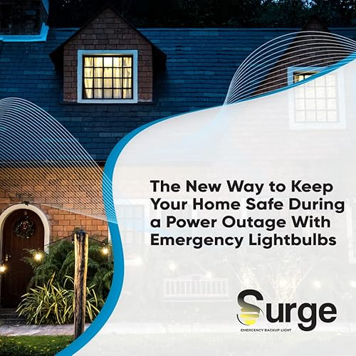 Miniatura 4 de Surge Bombilla de batería de reserva  Soporte de emergencia auto recargable para cortes de energía  Más de 6 horas sin electricidad  Linterna para