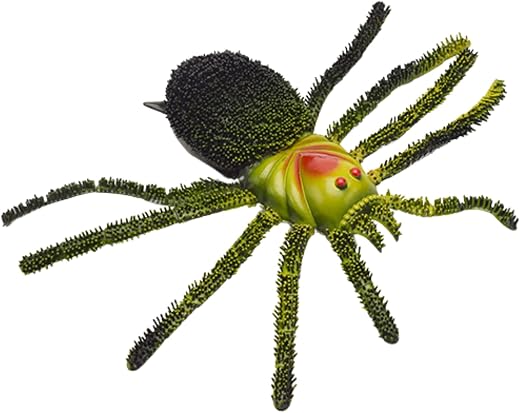 Realistic Rubber Spider Action Toy for Kids Colorful Tarantula Figurines Gifts for Helloween Birthday Party Decor Pranks Stuff Toys Big Size Showcase Display Model Animal Set