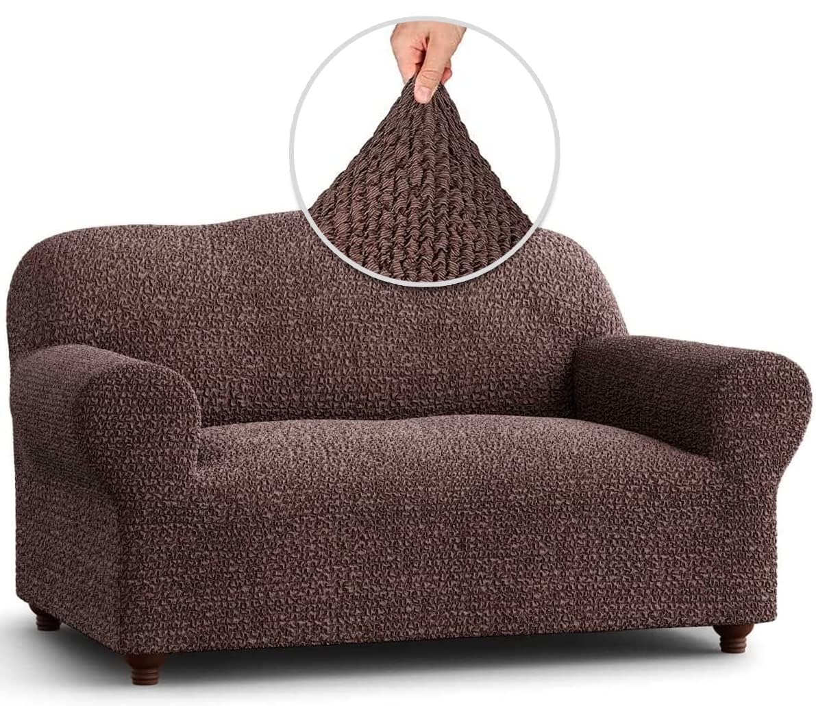 PAULATO BY GA.I.CO. Loveseat Slipcovers - 1-Piece Furniture Protector - Form Fit, Machine Washable - CottonRich…: retailer-supplied image