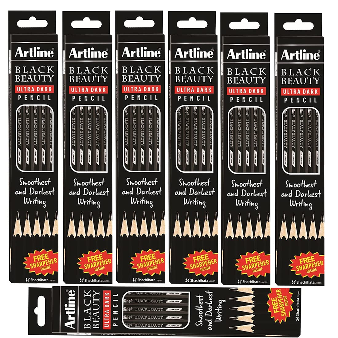 ARTLINE Black Beauty Ultra Dark Pencil Set of 10 Pack of 7 Amazon.in