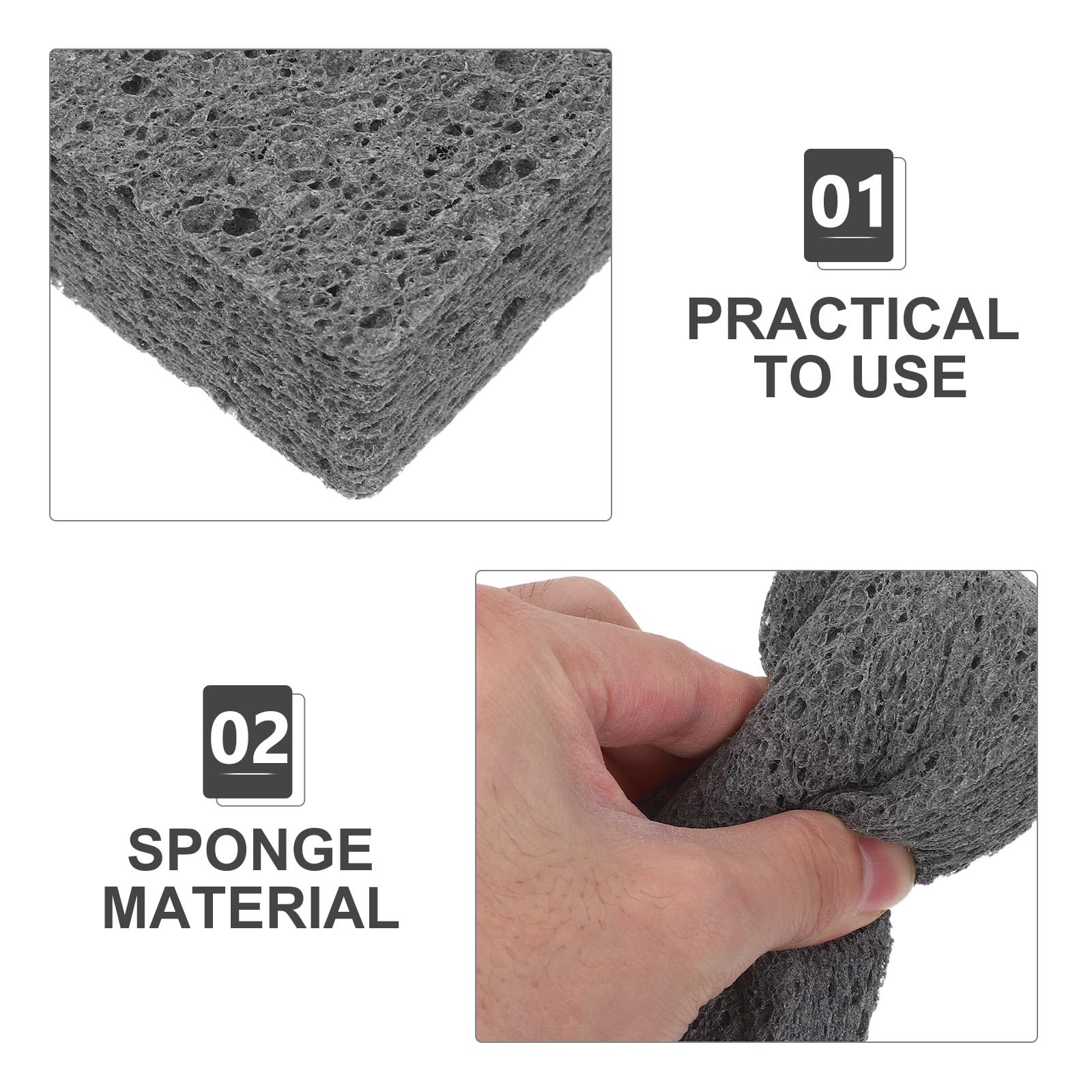 20pezzi Spugne in Polpa di Legno per Cucina Pz Spugne Abrasive per Lavare i Piatti Assorbenti e Resistenti ai Graffi per Pulizia Quotidiana di Piatti e Superfici