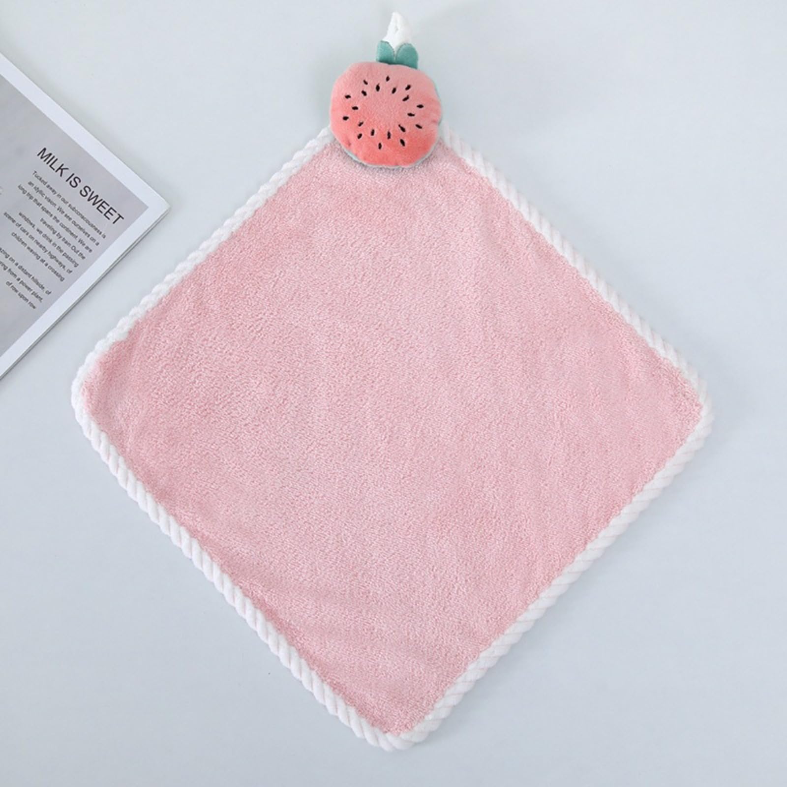 QZYANXHCT Children's Hanging Coral Velvet Cartoon Hand Wiping Cloth