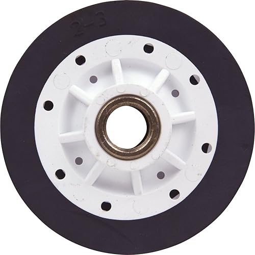Generic Rueda de rodillo de tambor de secadora de 16 pulgadas compatible con secadoras MDE5806AYW, MDE5806AZK, MDE5806AZW, MDET236AYW, MDET236AZW,