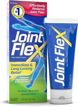 JointFlex Arthritis Pain Relief Creams, 4 Oz and 3 Oz Tubes with Turmeric and Fusome Delivery