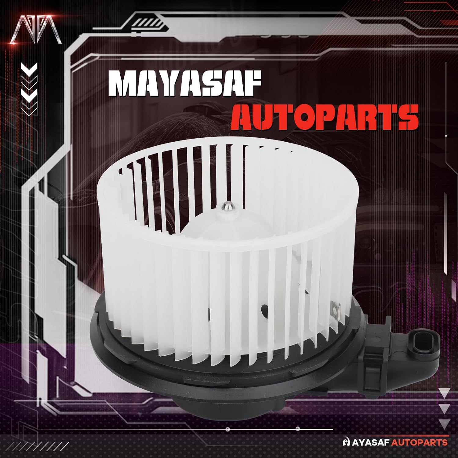 MAYASAF 700225 HVAC Blower Motor Assembly w/Fan Cage fit for Ford 2007-2008 Expedition, for Lincoln 2007-2008 Navigator