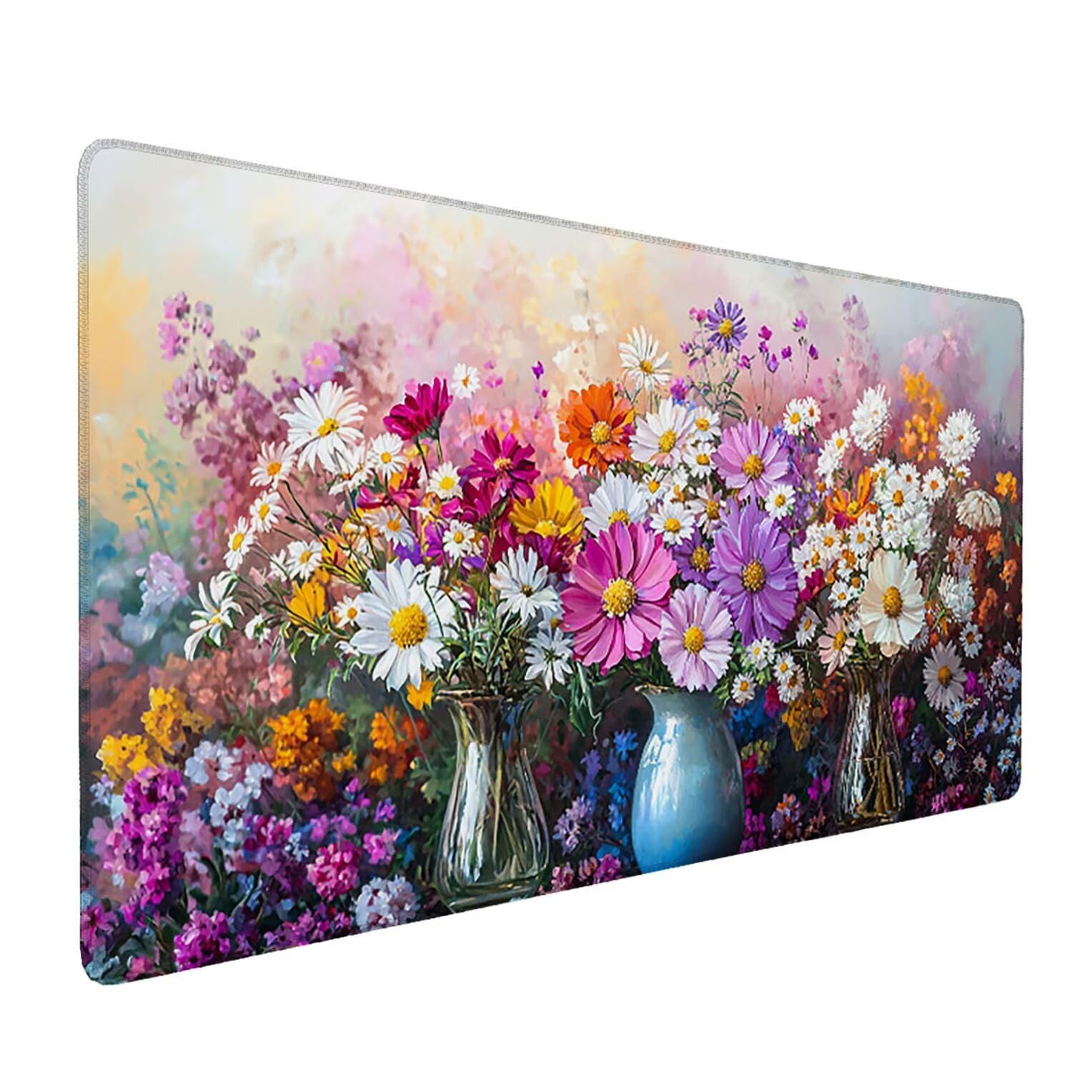 Podkładka pod mysz do gier, 1600 x 800 mm, XXL, duża gamingowa podkładka pod mysz, wodoodporna podkładka pod mysz, długa podkładka na biurko z przeszytymi krawędziami, mata na biurko z gumową podstawą
