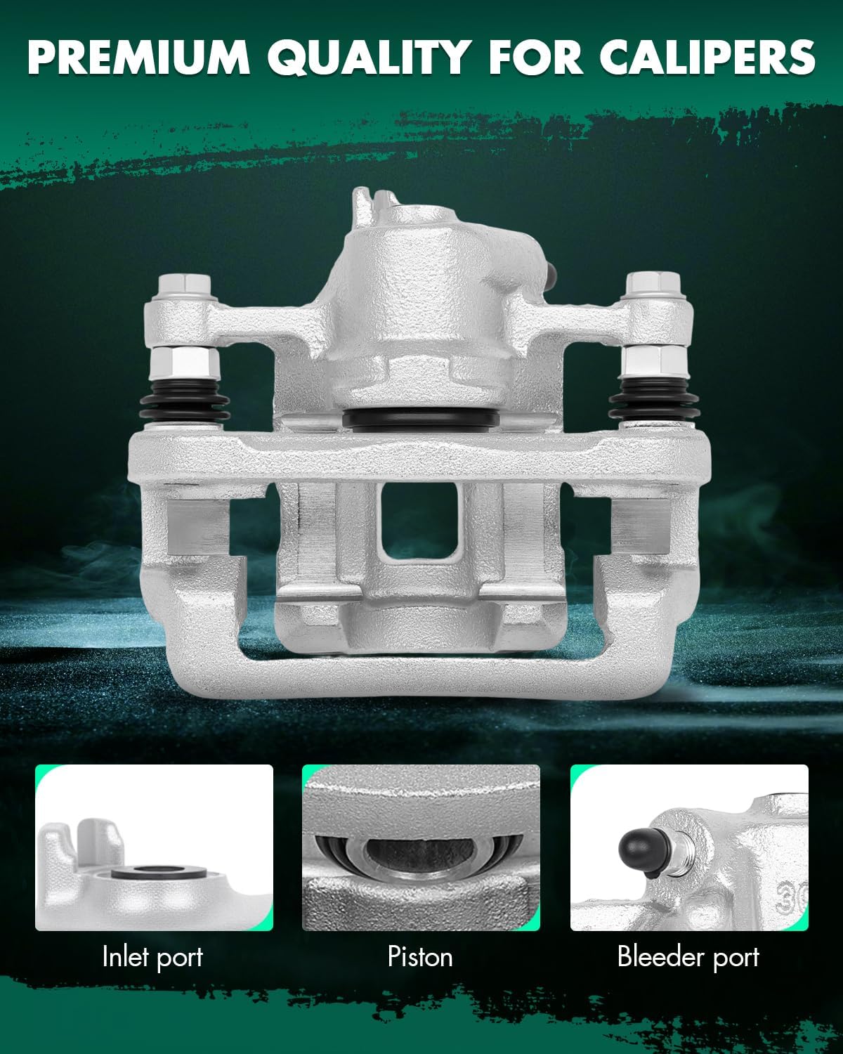 SCITOO Rear Left Brake Caliper With Bracket 19B6283 Compatible For Kia Soul 2010-2013