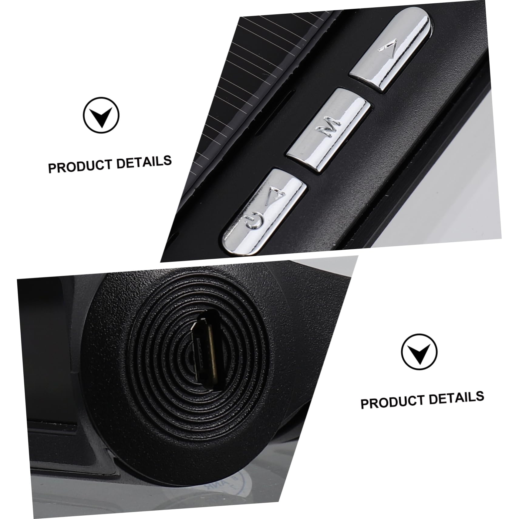 Mobestech 3piezas Reloj Digital Solar Para Coche Calendario y Pantalla Led Monitor De Temperatura y Presión De Neumáticos Compacto y Portátil Para Uso Interior y Exterior