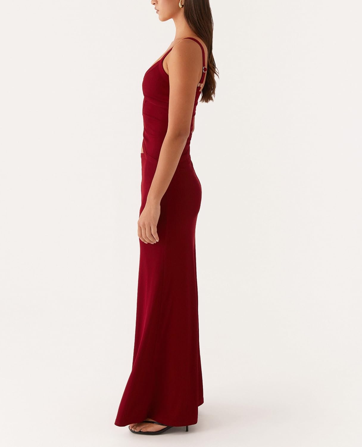 LILTWIST Y2k Cut Out Backless Dresses for Women Spaghetti Strap Bodycon Party Maxi Dress V-Neck Backless Cocktail Long Dress - Image 5