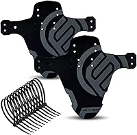 Vista 24 de FIFTY-FIFTY Guardabarros para Bicicleta de Montaña, Guardabarros MTB, Guardabarros de Bicicleta Compatible Delantero y Trasero, Compatible