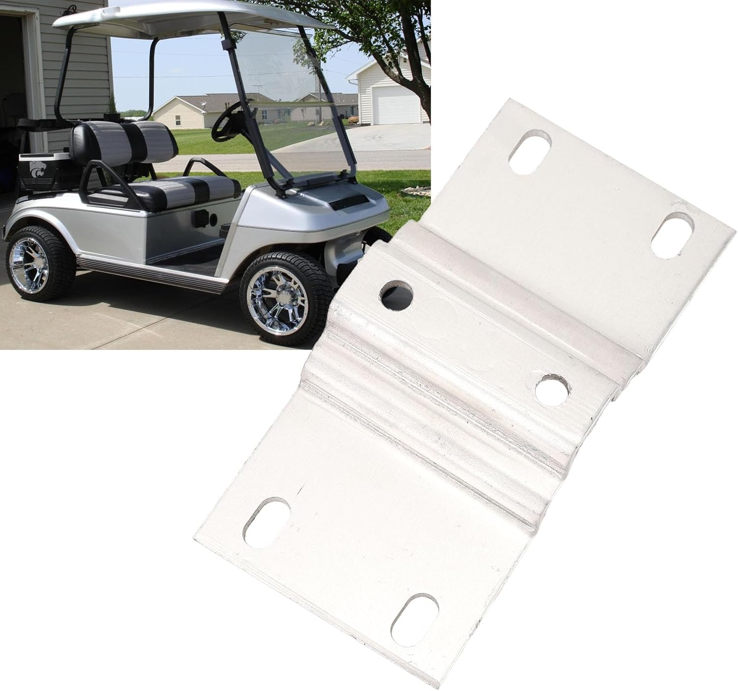 Seat Back Mount Bracket Compatible with Club Car Gas Electric 1979 to 1999, Replacement Seat Bracket, OEM:1017409, Sturdy Back Support
