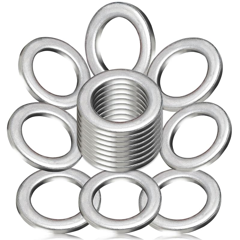 Arruela de esmagamento M14 para bujão de óleo DCWecher 94109-14000 para Honda e Acura – 24 unidades