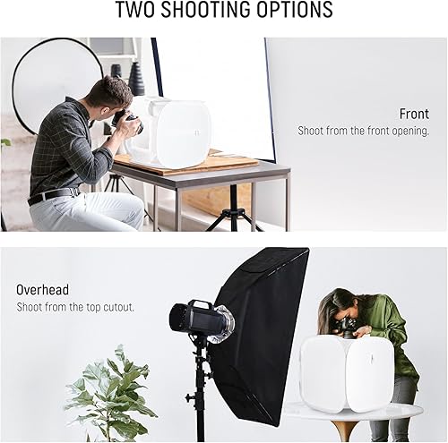 Miniatura 3 de NEEWER STL-40 - Tienda de campaña fotográfica de 16 pulgadas, nailon mejorado sin arrugas, suaviza y difusa mejorada, caja de fotos plegable con 4