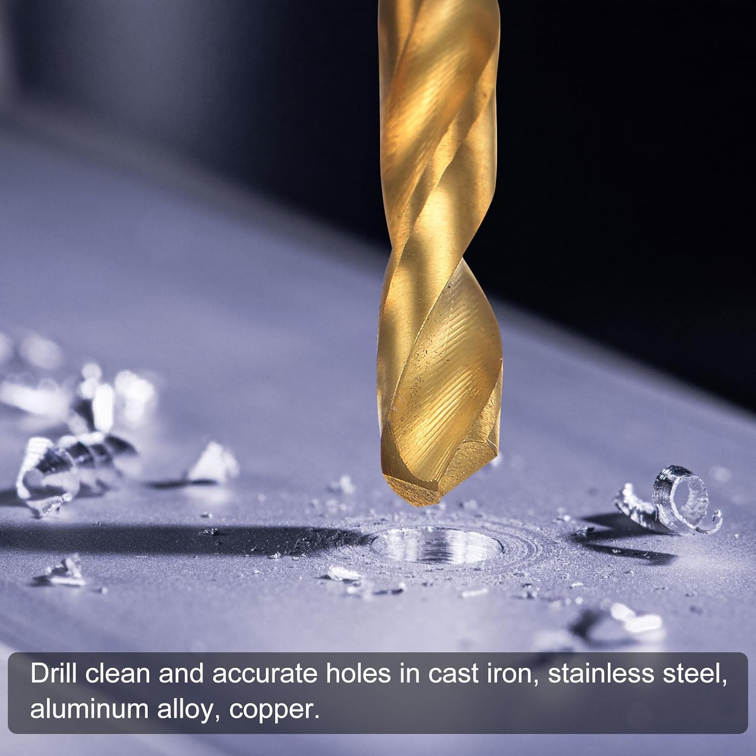 uxcell Tap & Drill Bit Set, 8-36 UNF Straight Flute Thread Tap and 9/64" (3.5mm) Twist Drill Bit, Titanium Coated M2 High Speed Steel Thread Repair Tapping Tools