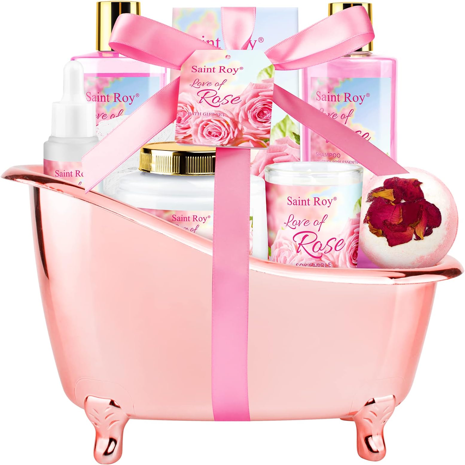 Amazon.com : bath Gifts for Her Rose scents Mother Gift Bath Set for ...