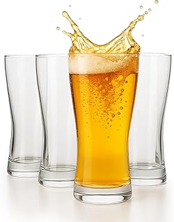 Ksestor Beer Flight Glasses Set of 4 – Small 7 OZ – Beer Tasting Glasses for Craft Flights & Drink Sampler Trays – Durable...