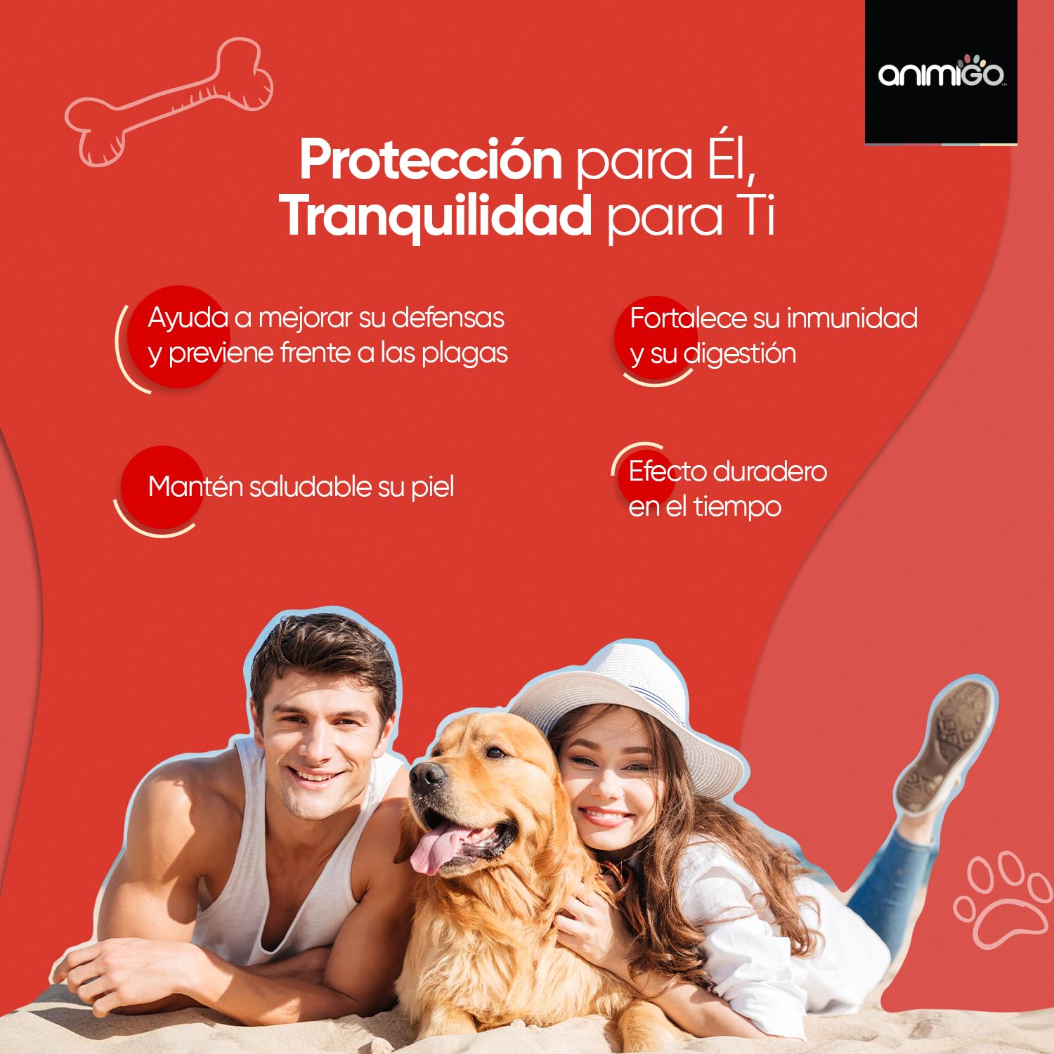 Antiparasitario en Polvo para Perros y Gatos 100g Sabor Pollo - Protección Natural Antipulgas y Antigarrapatas Muy Fácil de Suministrar Formulado con Ingredientes Naturales, Vitaminas Grupo B y Zinc