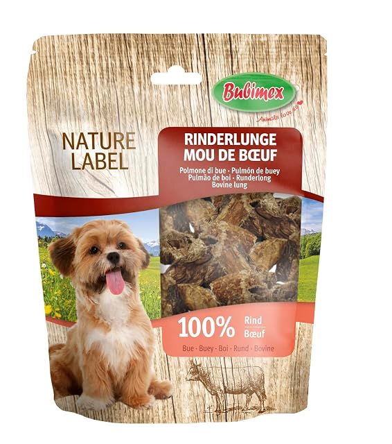 Bubimex - Pulmón de Ternera - Dulce para Perro - Carne Seca 100% Natural