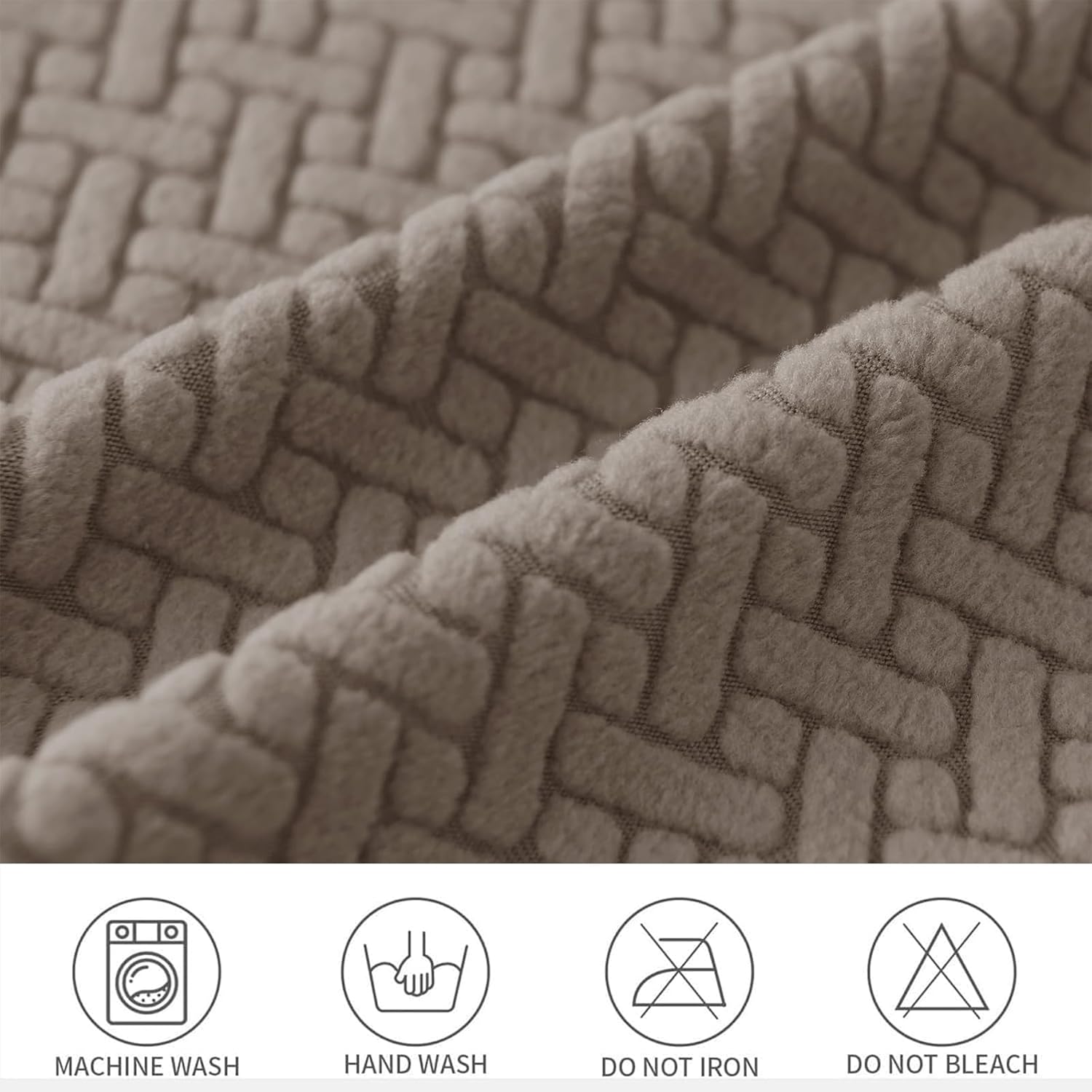 Jacquard Banquet Armchair Slipcovers Soft Chair Covers Armchair 1-Piece Stretch Chair Covers for Living Room Nonslip Outdoor Armchair Slipcover Kids Pets Friendly Furniture Protector,Khaki