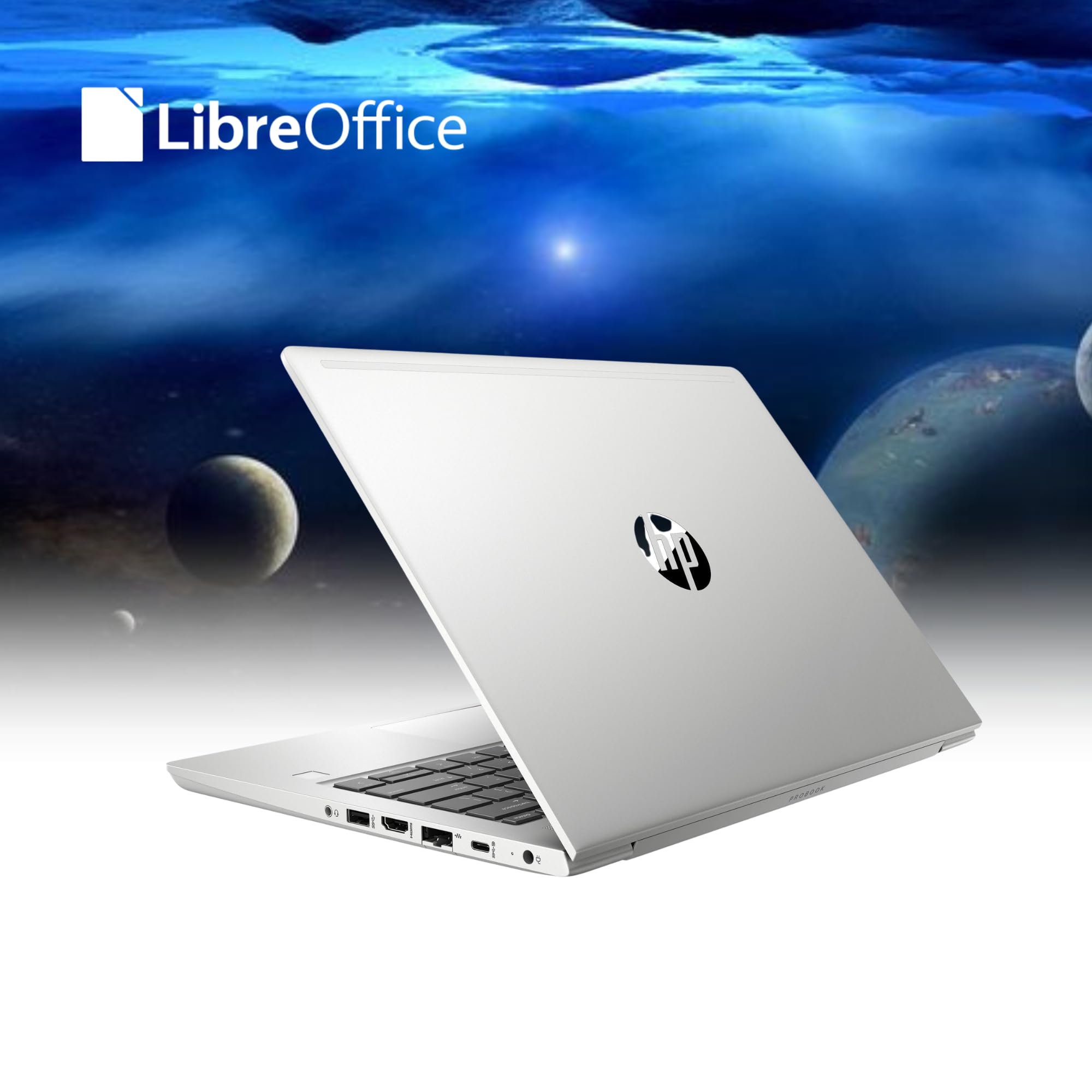 HP ProBook 450 G6 - Pc Portatile Notebook 15,6" - Intel Core i5-8265U- Ram 8GB, SSD 256 GB, Tastiera QWERTY, Win11 Pro Pornto All'uso (Ricondizionato)