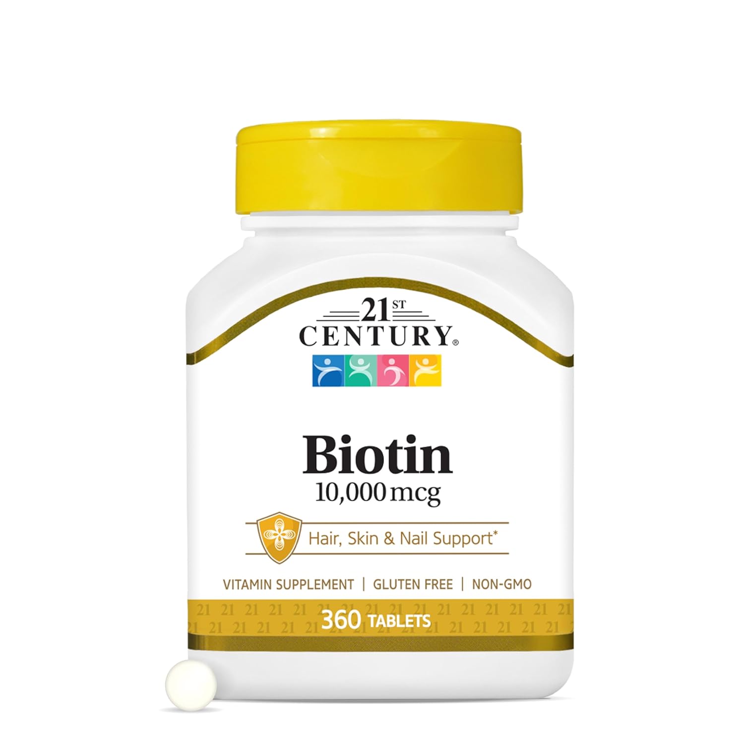 Biotina 10000 mcg 360 comprimidos 21st Century