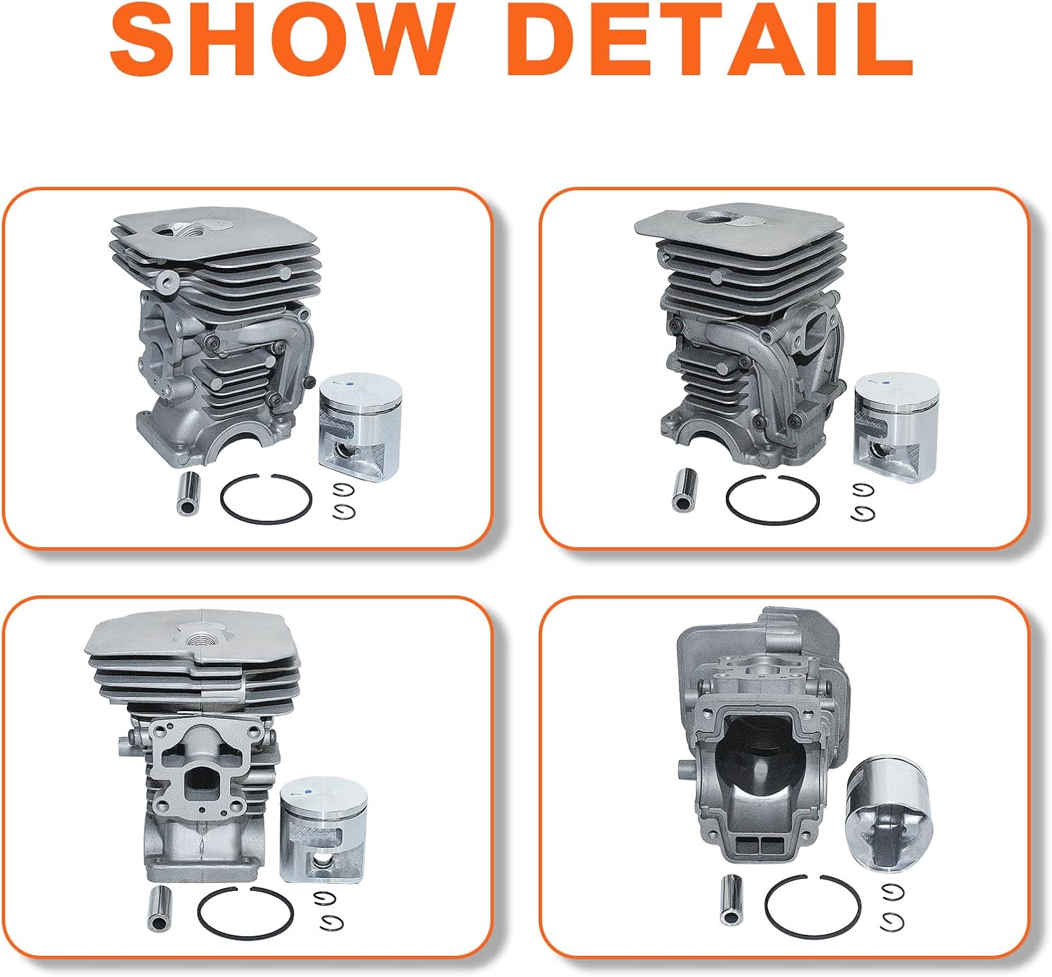 41mm Cylinder Piston Gasket Bearing Top Rebuild Kit for Husqvarna 435 435E 440 440E 435 II 440 II Jonsered CS2240 Chainsaw 504735101 504735105