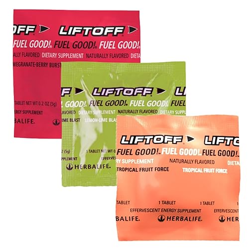 Miniatura 1 de HERBALIFE LIFTOFF - Combo de tabletas energéticas  Granada y bayas Burst 12 tabletas Tropical Fruit Force 6 tabletas Limon-Lime Blast 6 tabletas