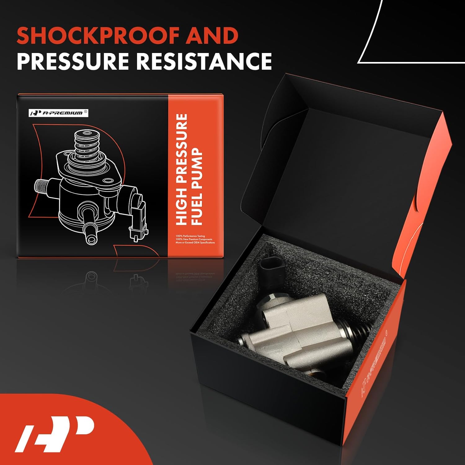 A-Premium Left High Pressure Fuel Pump Compatible with Audi Q7 2009-2010, A6 Quattro 2010-2011, A8 Quattro 2010, R8 2008-2012/2014-2015, S5 2009-2012 & Volkswagen Touareg 2009, 4.2L