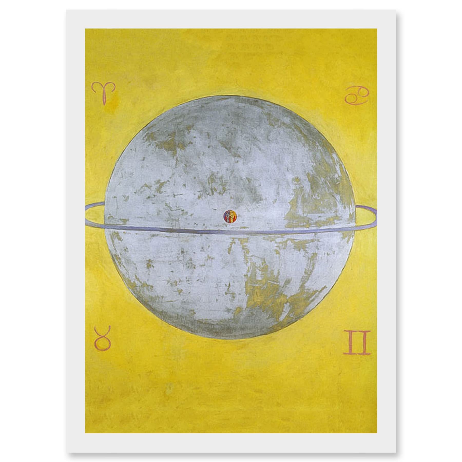Artery8 Painting Abstract Hilma Af Klint 1915 The Dove Nr 12 13 Artwork Framed Wall Art Print A4