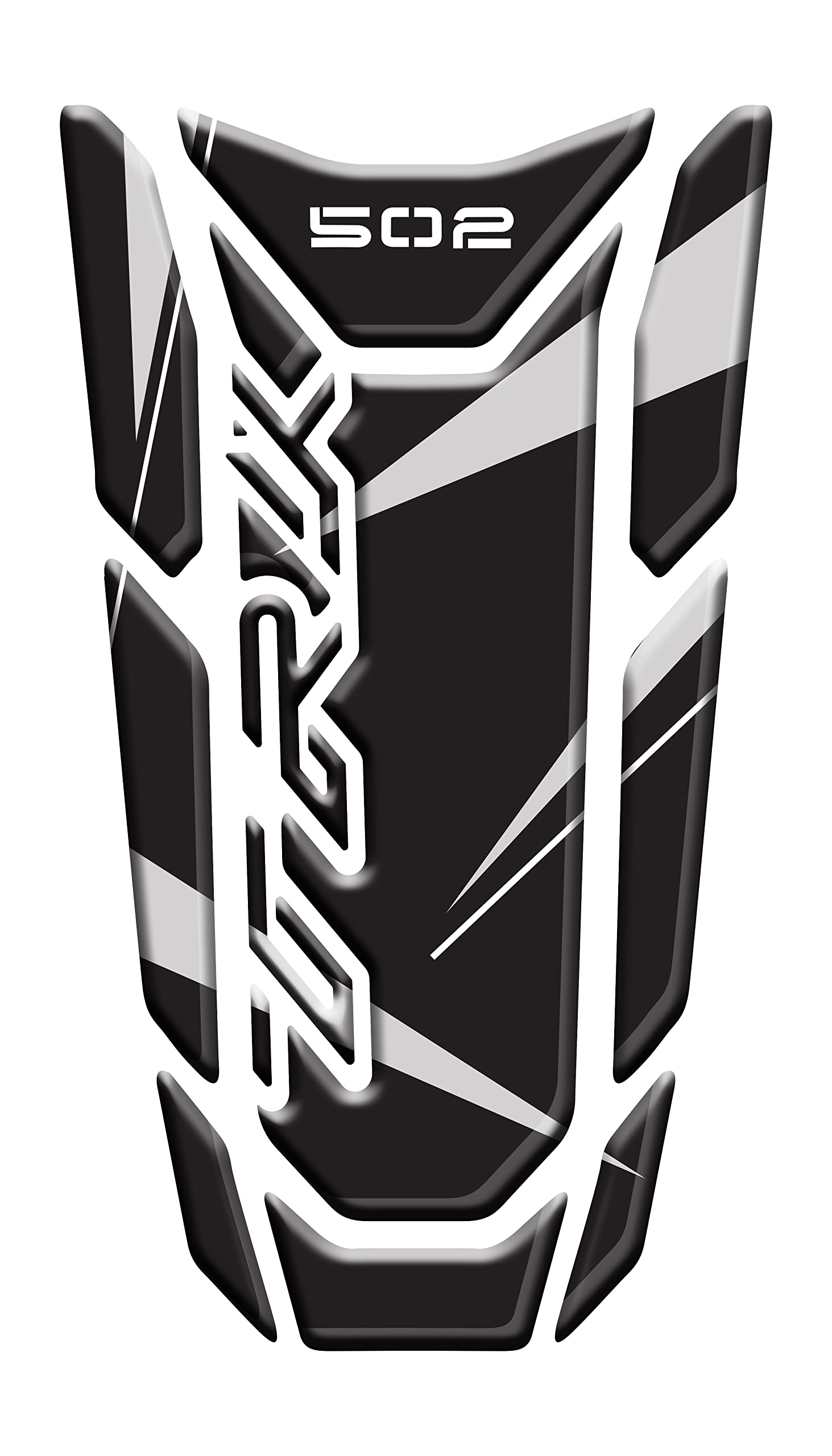 Adesivo Serbatoio Moto Benelli TRK 502 X - Effetto 3D In Resina Bianco